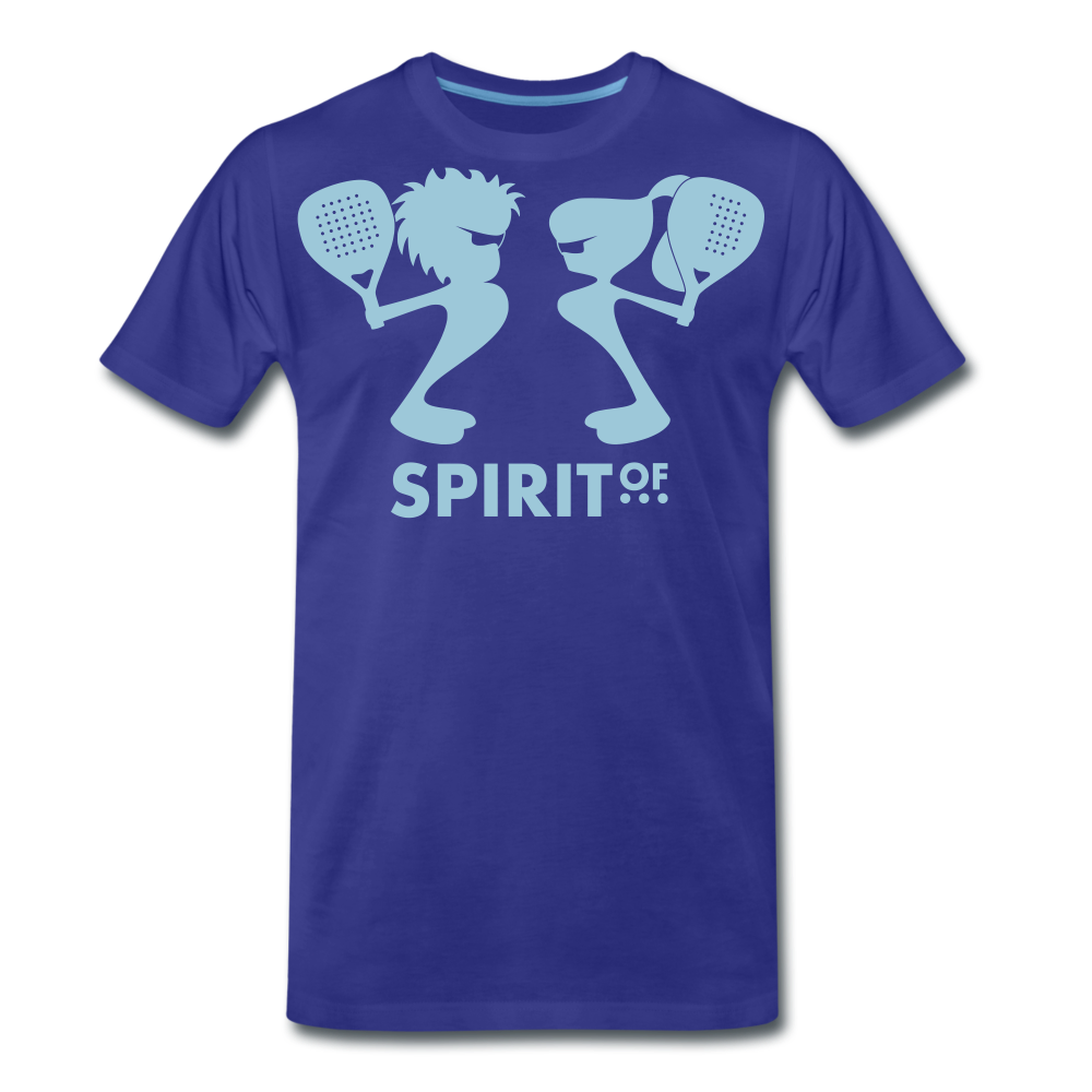 Camiseta Premium 150 Azul Intenso (Hombre) - Spiritof Pádel SkyBlue Shapes - royal blue