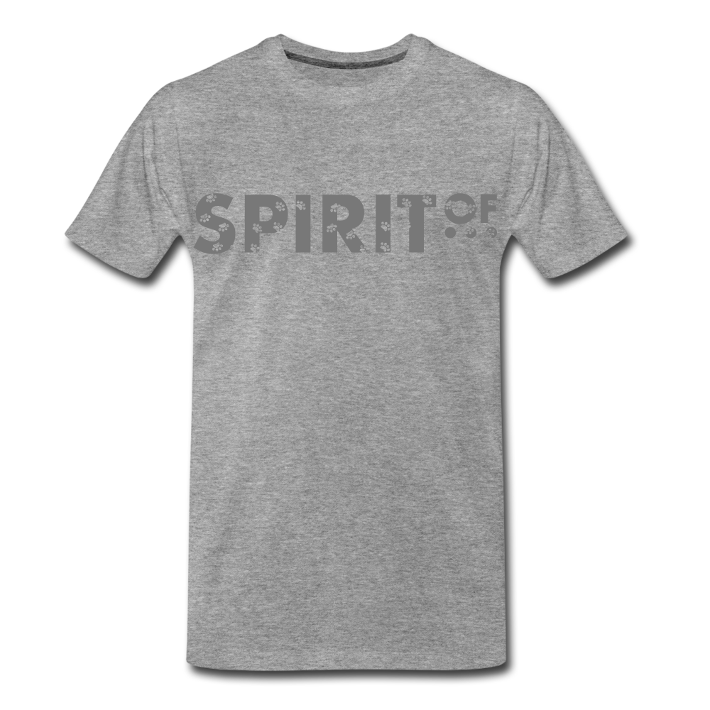 Camiseta Premium 150 Gris (Hombre) - Spiritof Animal Grey Shapes - heather grey