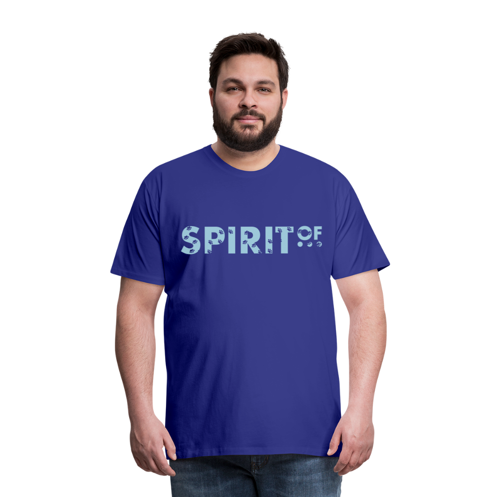 Camiseta Premium 150 Azul Intenso (Hombre) - Spiritof Animal SkyBlue (FootPrints) - royal blue