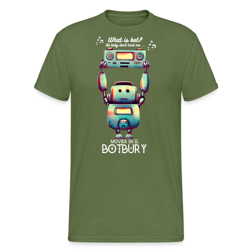 Camiseta Básica 180 (Hombre) - Movida en el Botbury #1 - verde oliva
