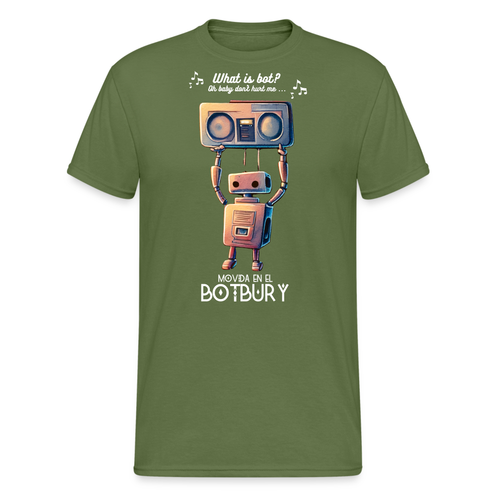 Camiseta Básica 180 (Hombre) - Movida en el Botbury #4 - verde oliva