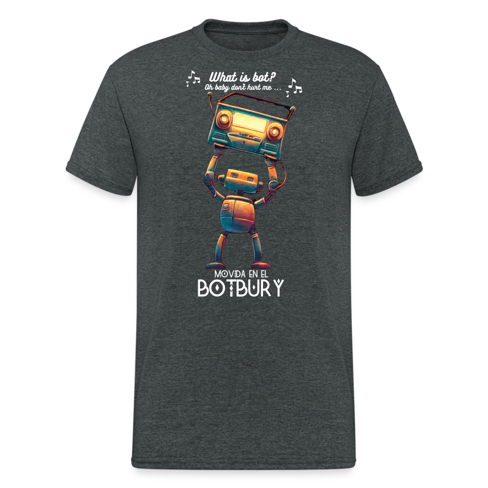Camiseta Básica 180 (Hombre) - Movida en el Botbury #7 - gris oscuro jaspeado