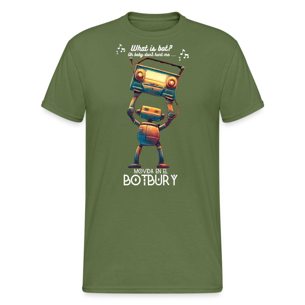 Camiseta Básica 180 (Hombre) - Movida en el Botbury #7 - verde oliva