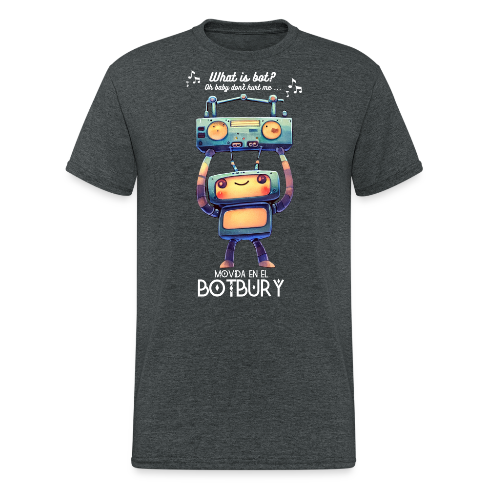 Camiseta Básica 180 (Hombre) - Movida en el Botbury #8 - gris oscuro jaspeado