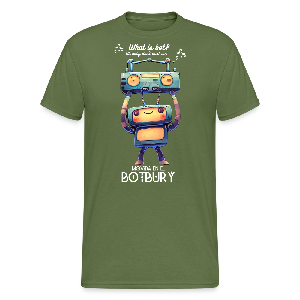 Camiseta Básica 180 (Hombre) - Movida en el Botbury #8 - verde oliva