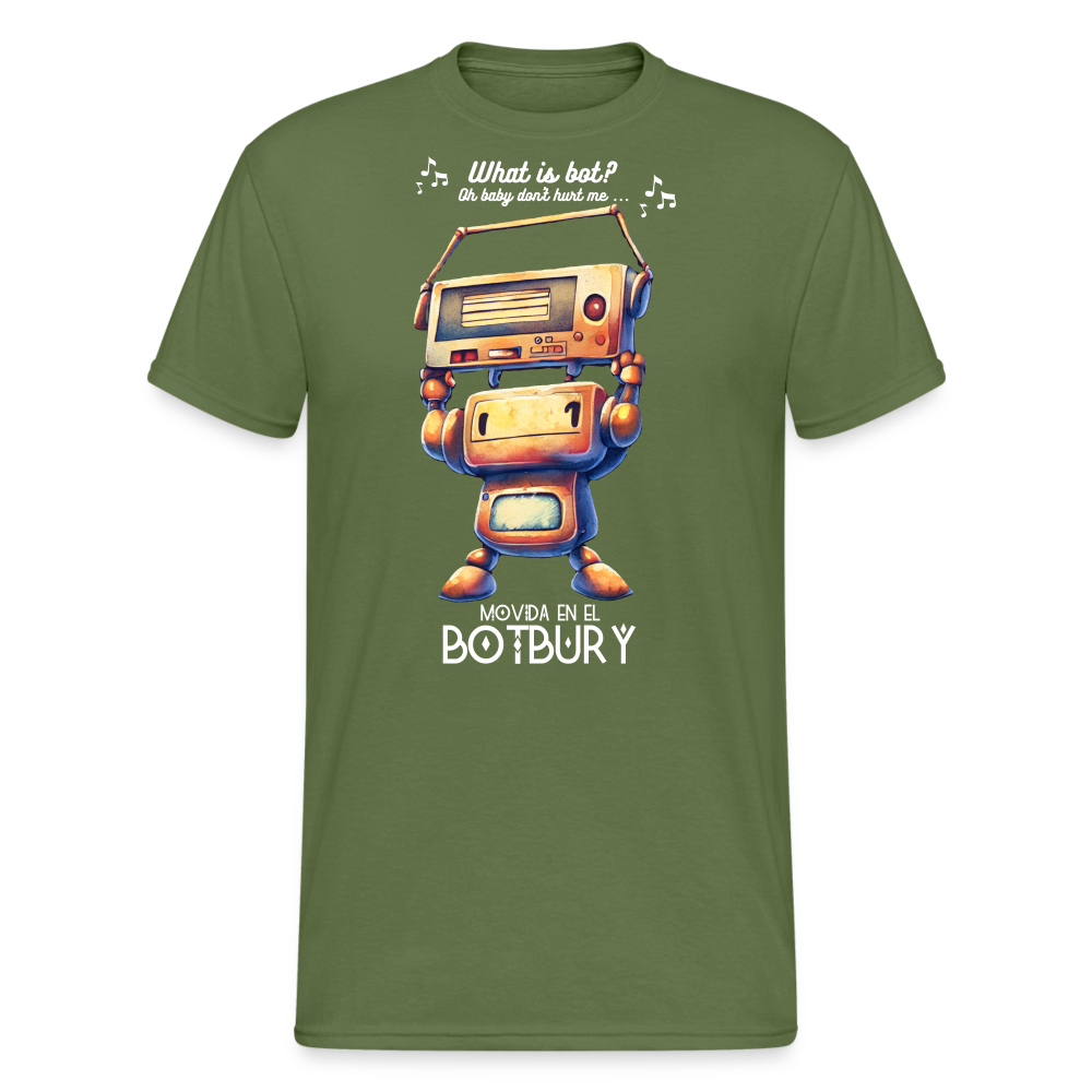 Camiseta Básica 180 (Hombre) - Movida en el Botbury #9 - verde oliva