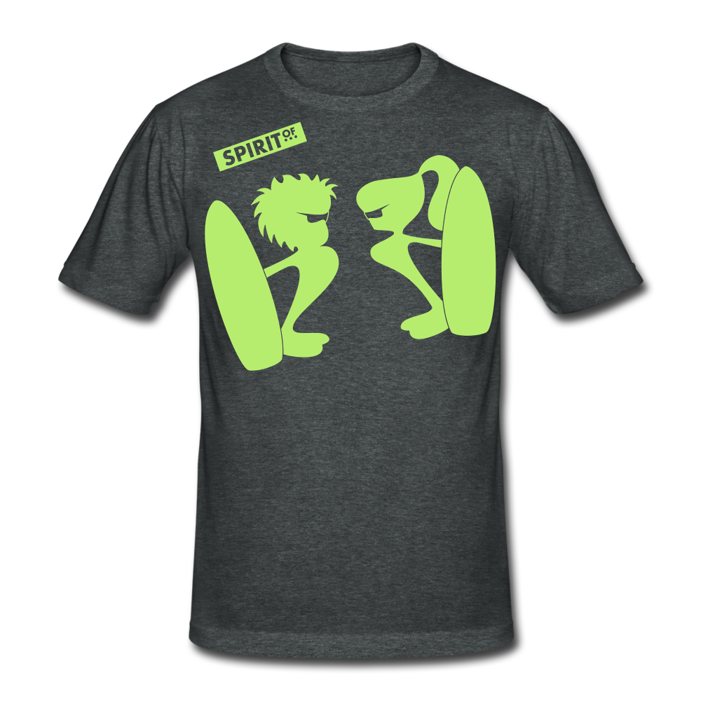 Men’s Gildan Heavy T-Shirt - gris oscuro jaspeado