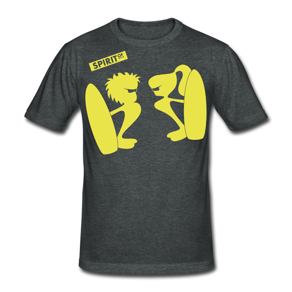 Men’s Gildan Heavy T-Shirt - gris oscuro jaspeado