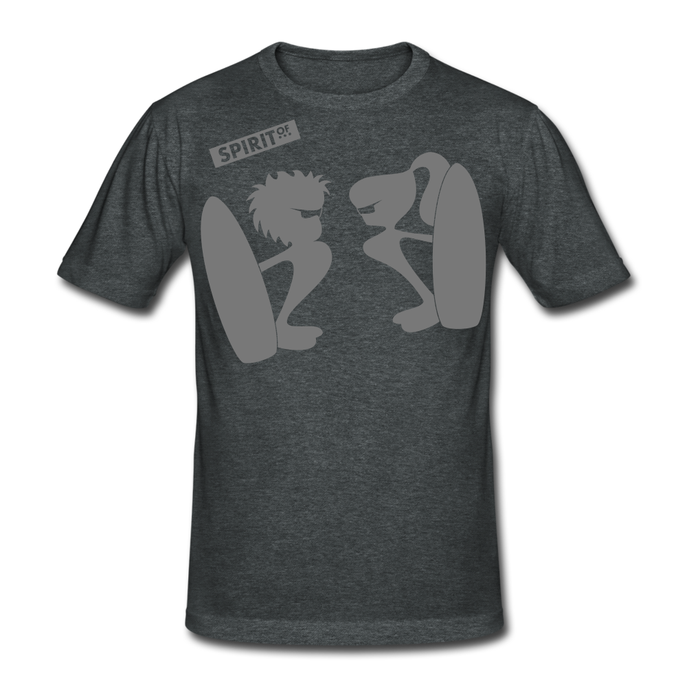 Men’s Gildan Heavy T-Shirt - gris oscuro jaspeado