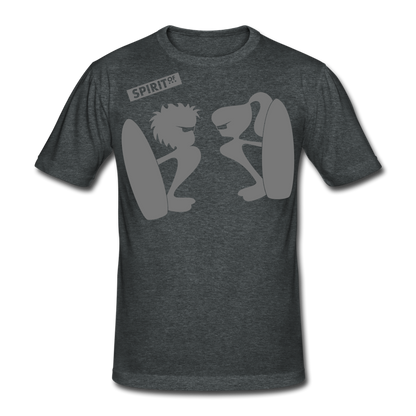 Men’s Gildan Heavy T-Shirt - gris oscuro jaspeado