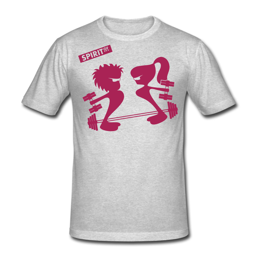 Men’s Gildan Heavy T-Shirt - gris jaspeado