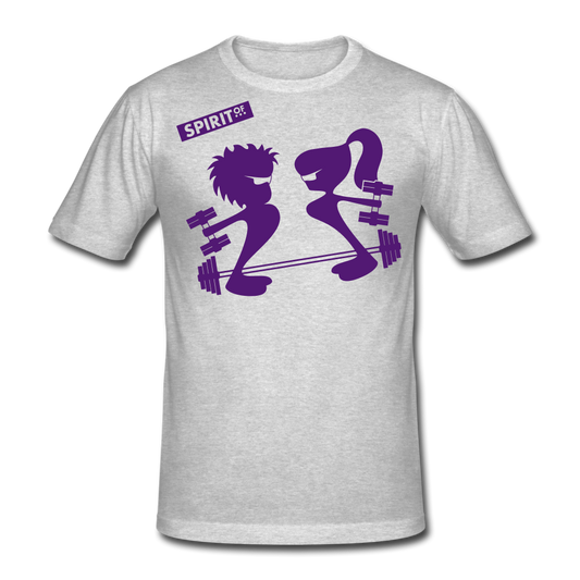 Men’s Gildan Heavy T-Shirt - gris jaspeado