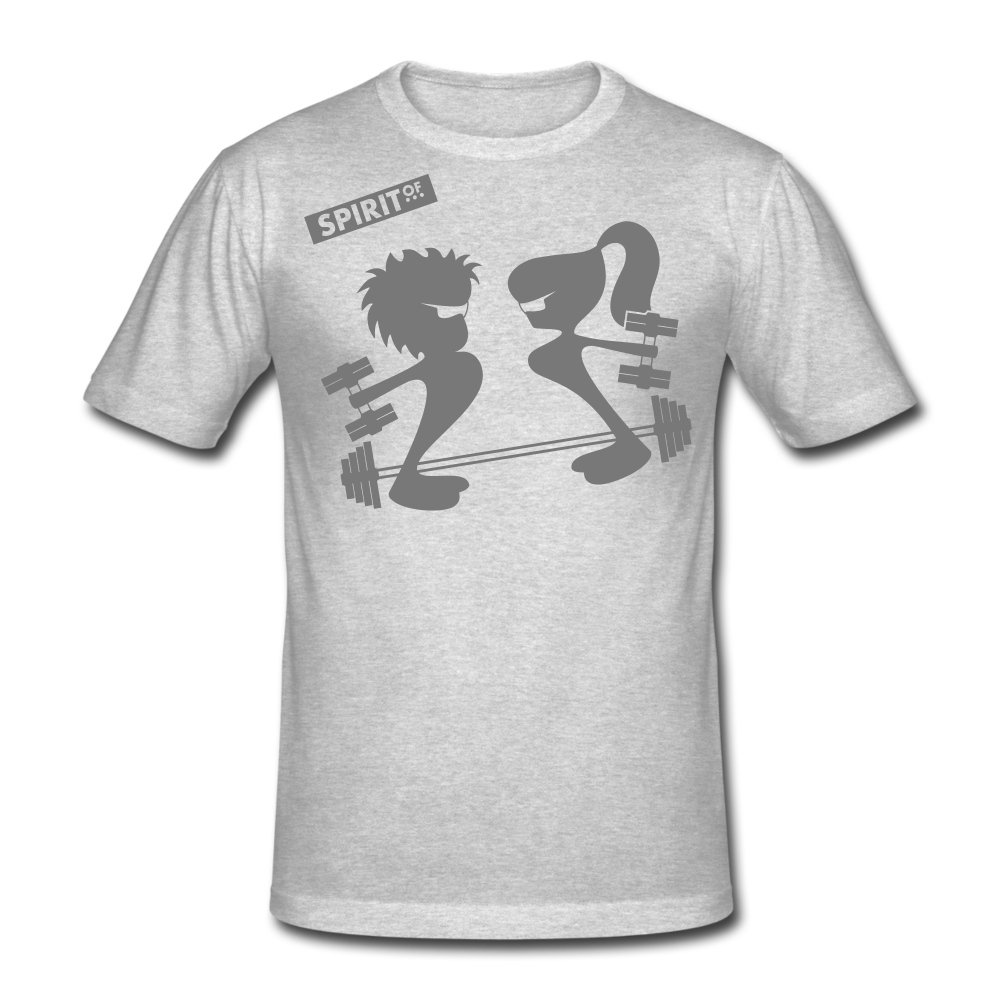 Men’s Gildan Heavy T-Shirt - gris jaspeado