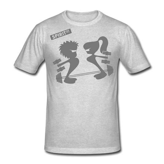 Men’s Gildan Heavy T-Shirt - gris jaspeado