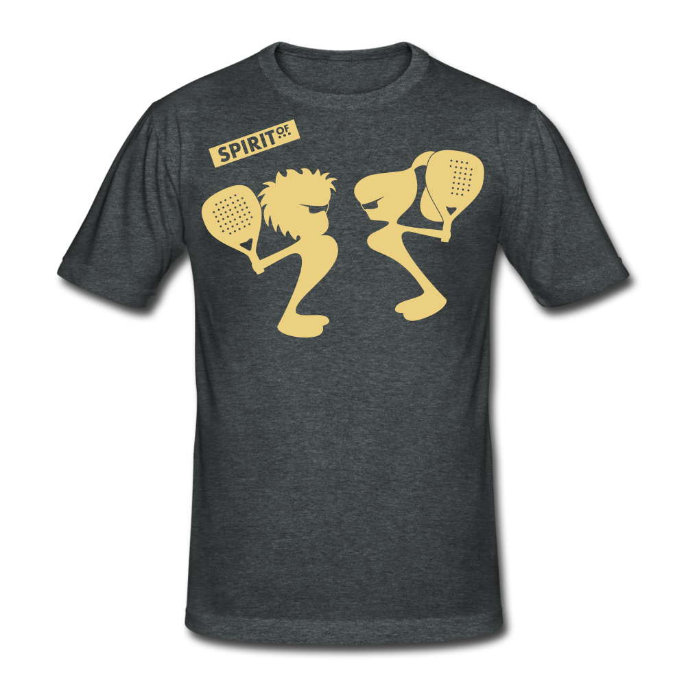 Men’s Gildan Heavy T-Shirt - gris oscuro jaspeado