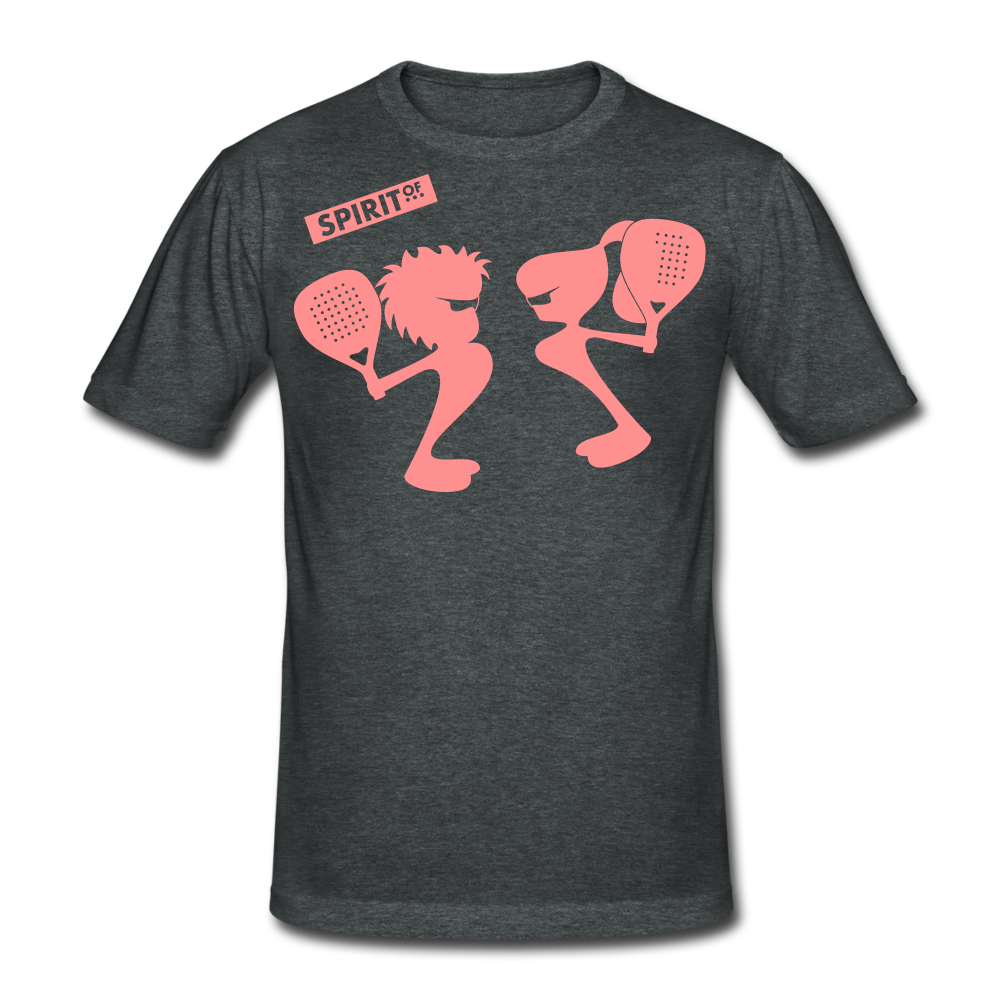Men’s Gildan Heavy T-Shirt - gris oscuro jaspeado