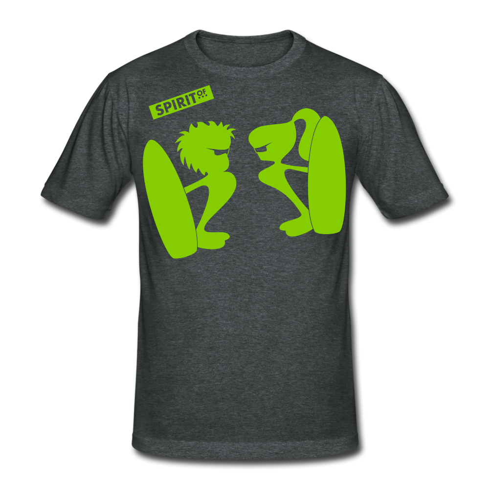 Men’s Gildan Heavy T-Shirt - gris oscuro jaspeado