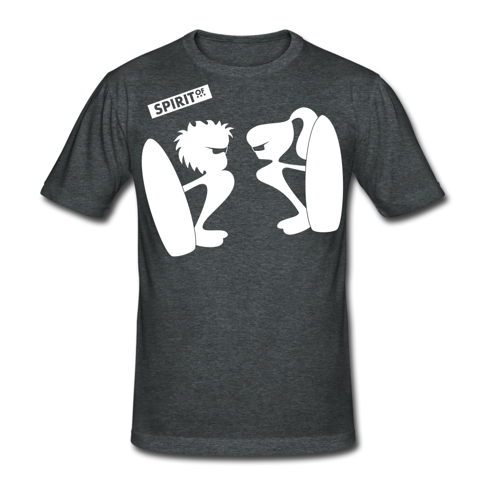 Men’s Gildan Heavy T-Shirt - gris oscuro jaspeado