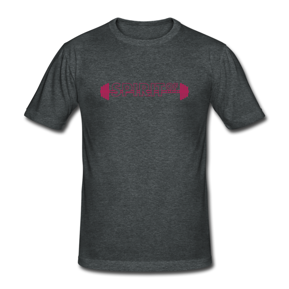 Men’s Gildan Heavy T-Shirt - gris oscuro jaspeado