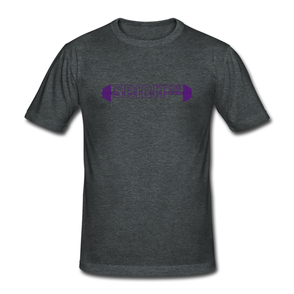 Men’s Gildan Heavy T-Shirt - gris oscuro jaspeado