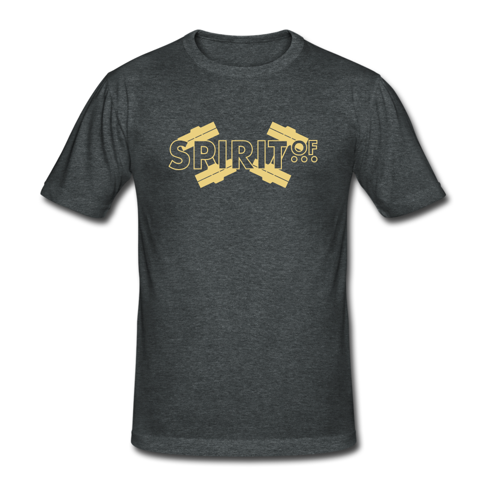 Men’s Gildan Heavy T-Shirt - gris oscuro jaspeado