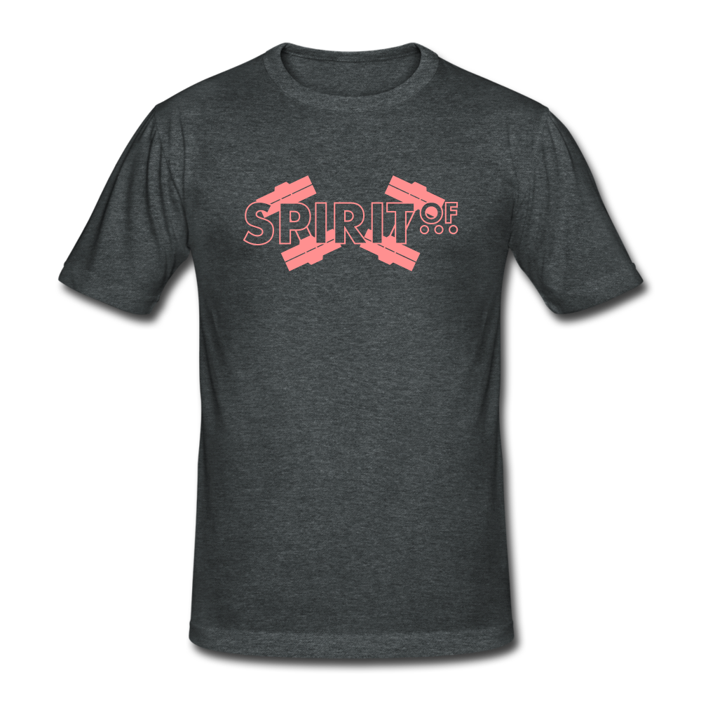 Men’s Gildan Heavy T-Shirt - gris oscuro jaspeado