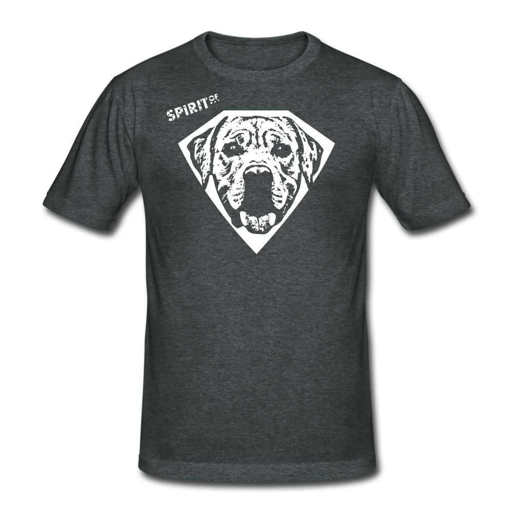 Men’s Gildan Heavy T-Shirt - gris oscuro jaspeado