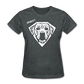 Women’s Gildan Heavy T-Shirt - gris oscuro jaspeado