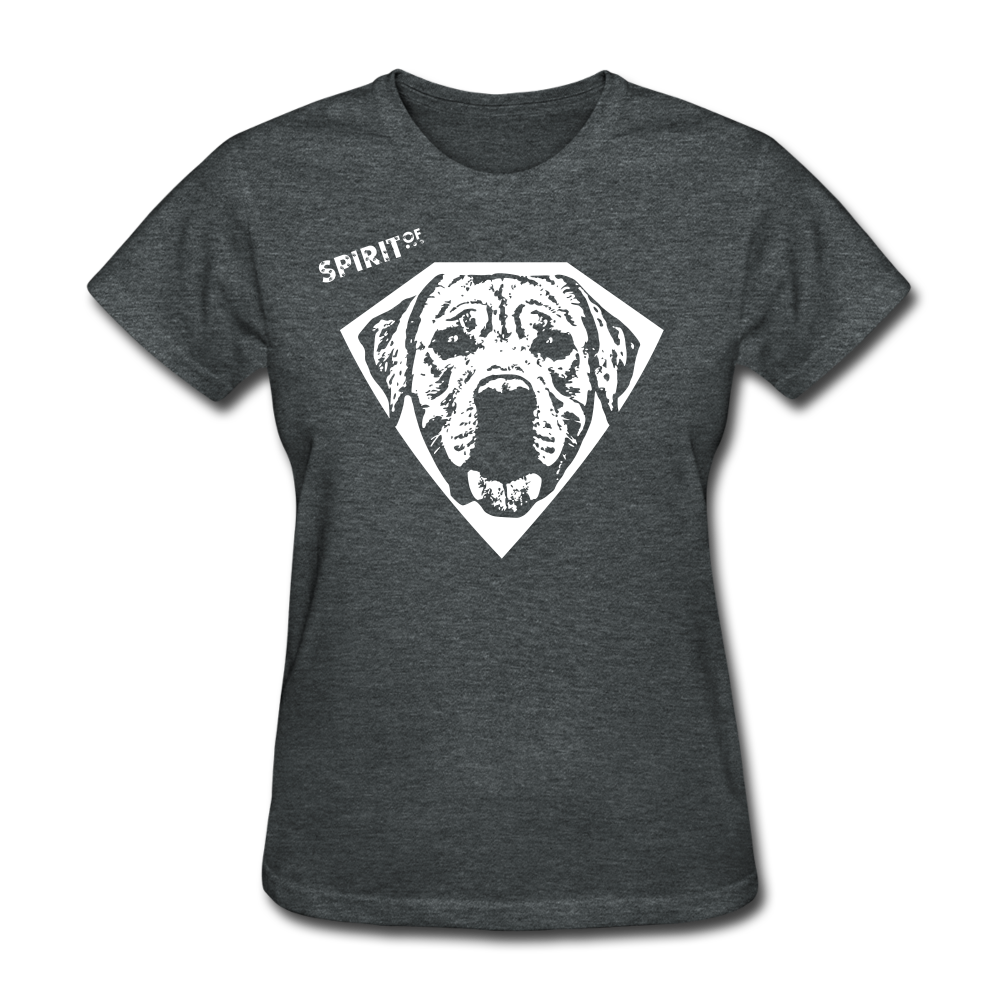 Women’s Gildan Heavy T-Shirt - gris oscuro jaspeado