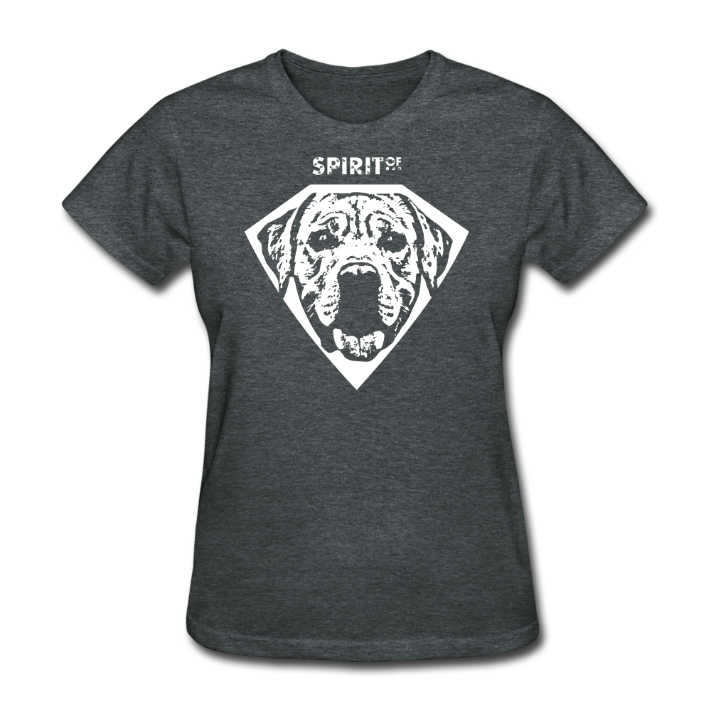 Women’s Gildan Heavy T-Shirt - gris oscuro jaspeado