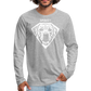 Men's Premium Longsleeve Shirt - gris jaspeado