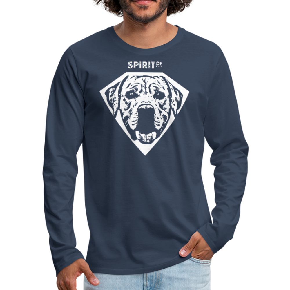 Men's Premium Longsleeve Shirt - azul marino
