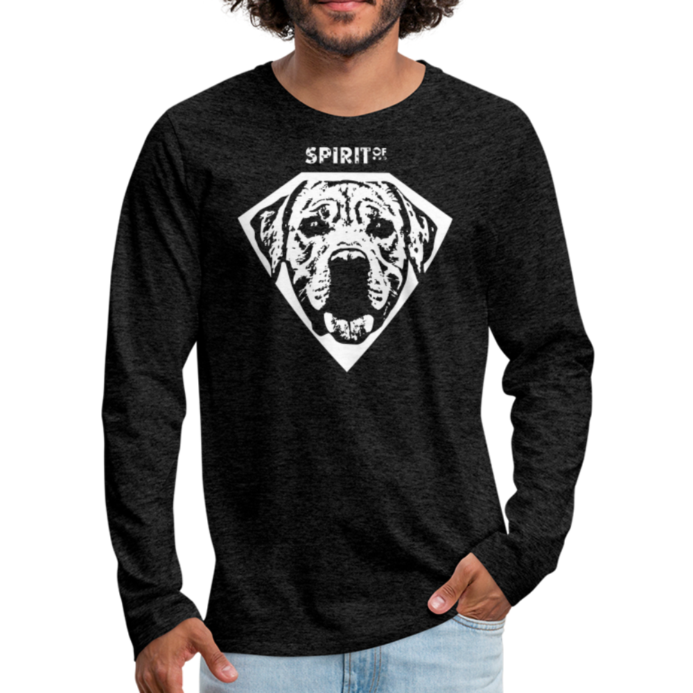 Men's Premium Longsleeve Shirt - antracita
