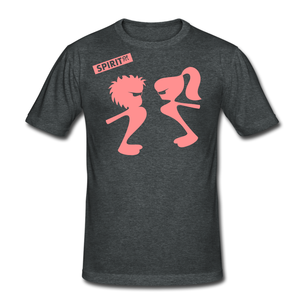 Men’s Gildan Heavy T-Shirt - gris oscuro jaspeado