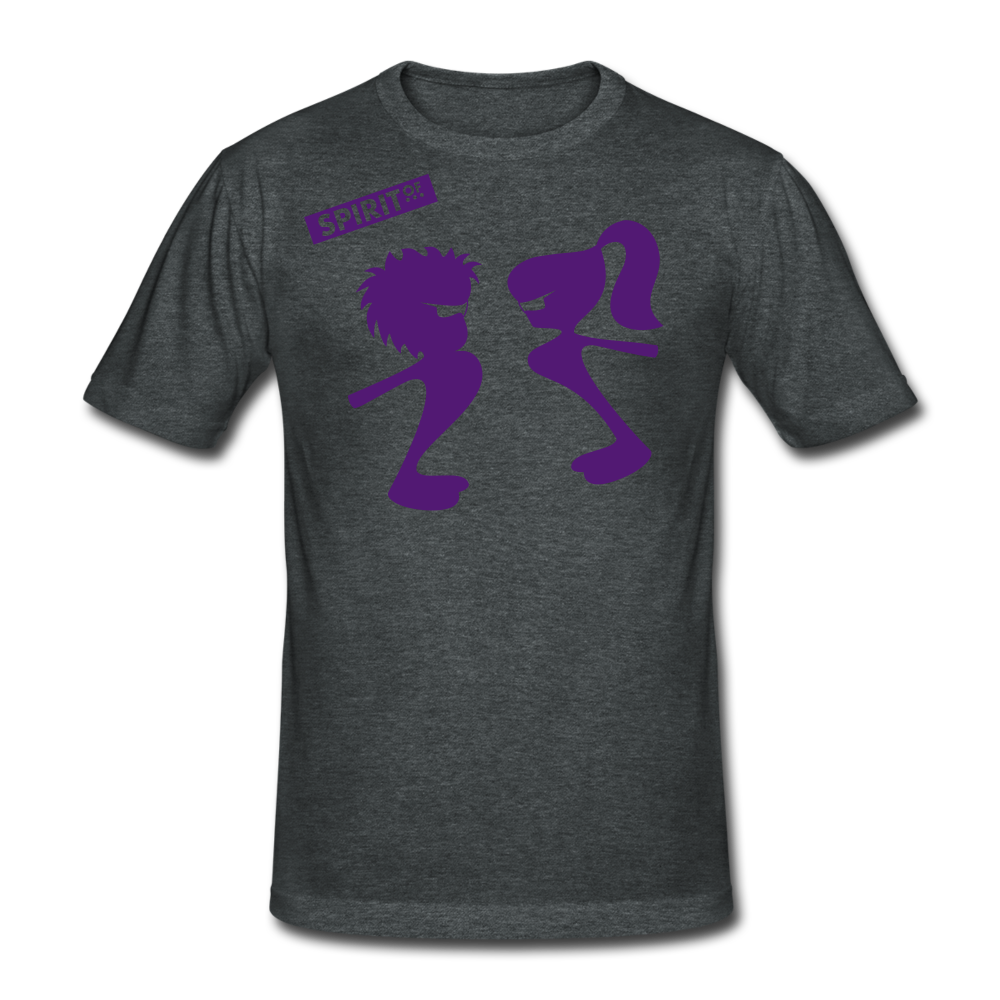 Men’s Gildan Heavy T-Shirt - gris oscuro jaspeado