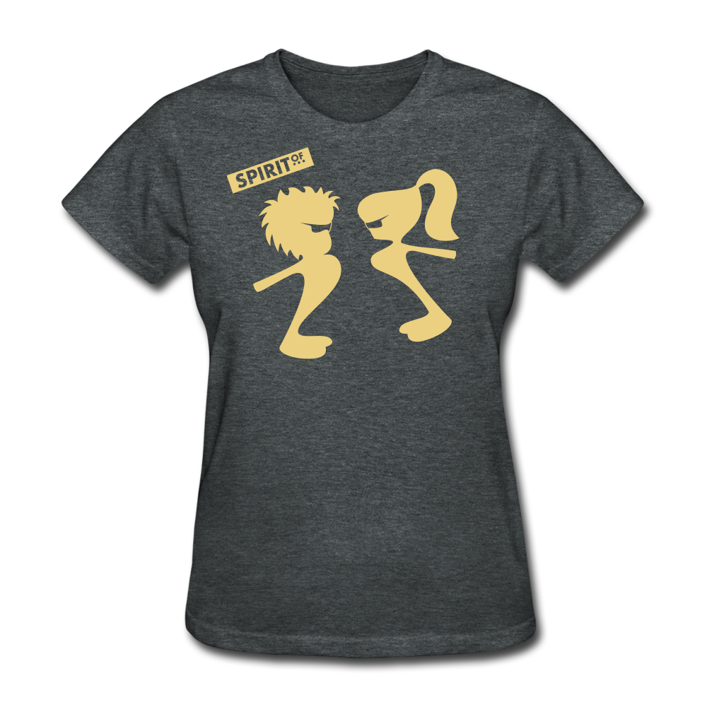 Women’s Gildan Heavy T-Shirt - gris oscuro jaspeado
