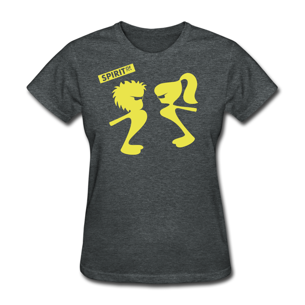 Women’s Gildan Heavy T-Shirt - gris oscuro jaspeado