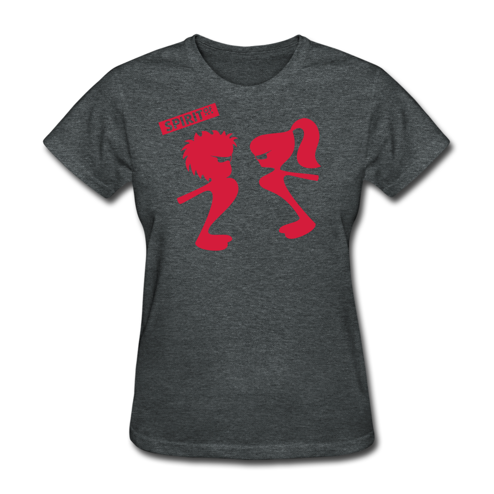 Women’s Gildan Heavy T-Shirt - gris oscuro jaspeado