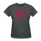 Women’s Gildan Heavy T-Shirt - gris oscuro jaspeado