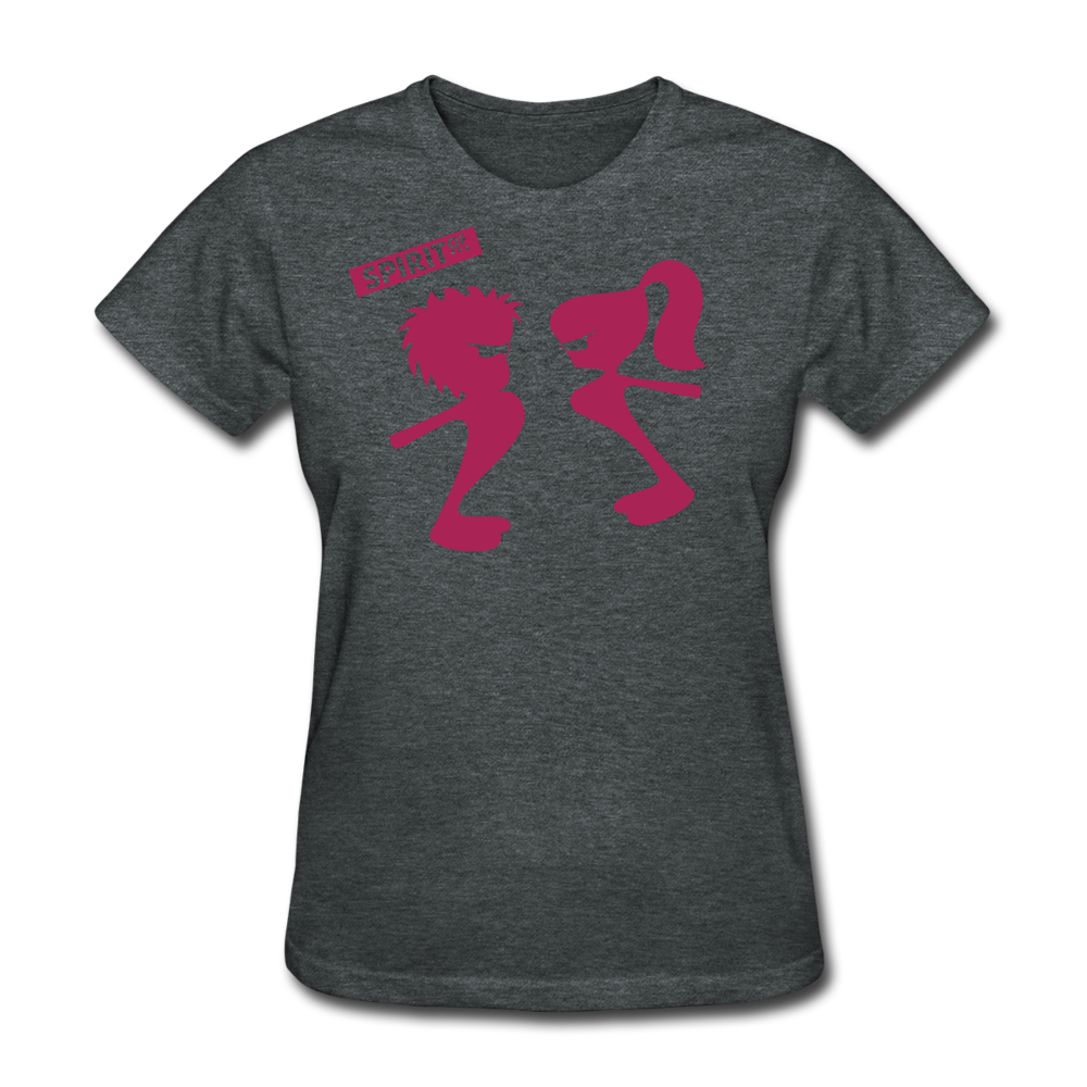 Women’s Gildan Heavy T-Shirt - gris oscuro jaspeado