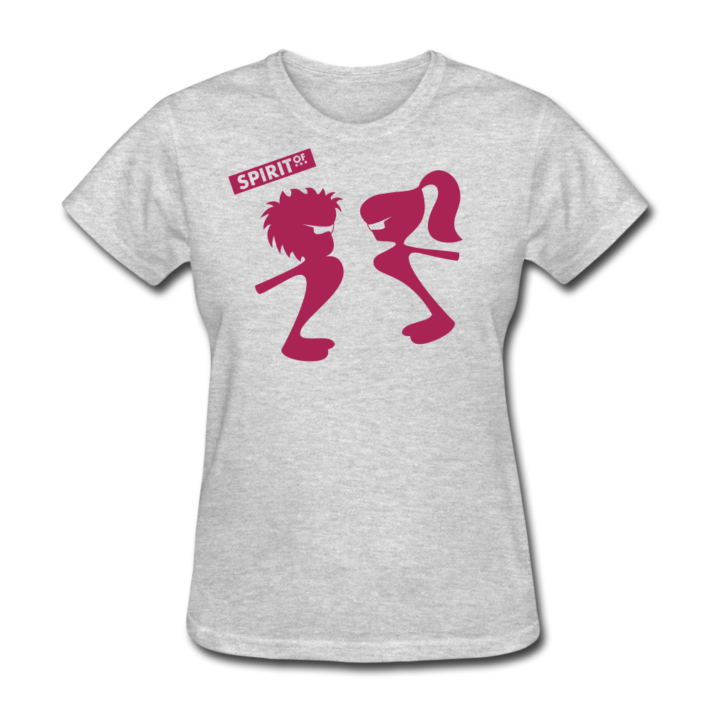 Women’s Gildan Heavy T-Shirt - gris jaspeado
