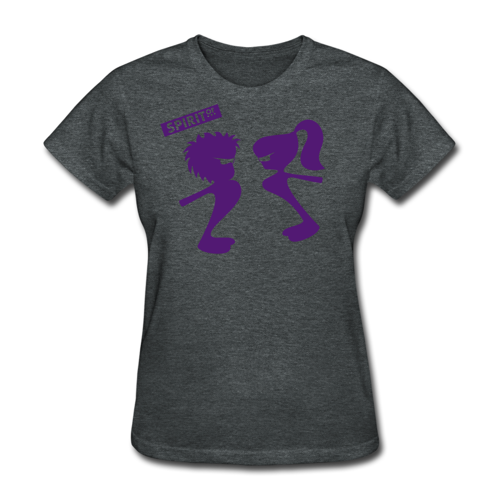 Women’s Gildan Heavy T-Shirt - gris oscuro jaspeado