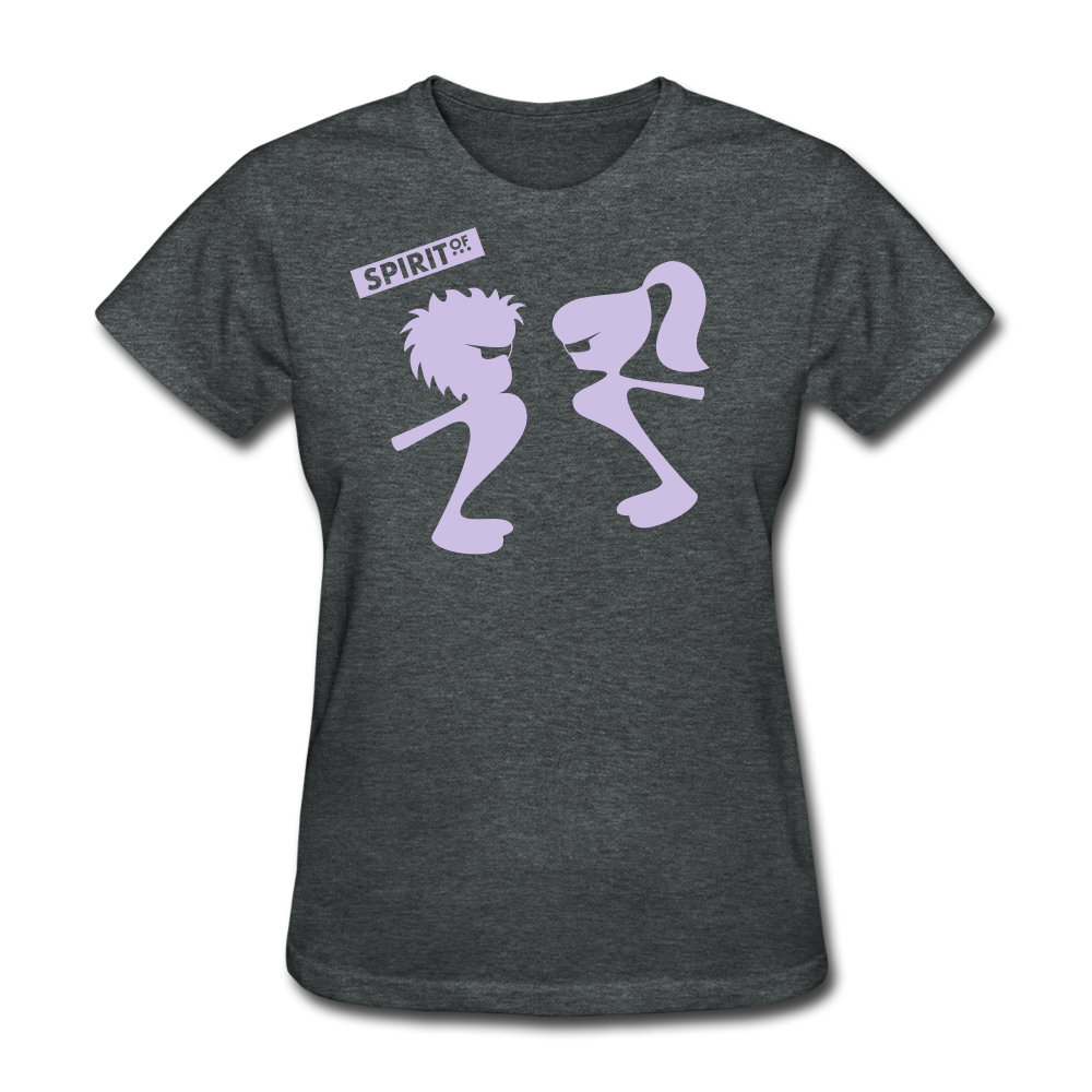 Women’s Gildan Heavy T-Shirt - gris oscuro jaspeado