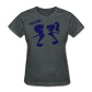Women’s Gildan Heavy T-Shirt - gris oscuro jaspeado