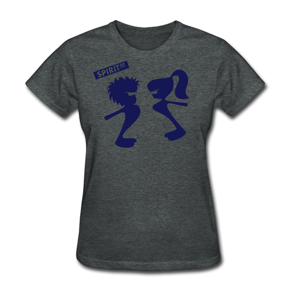 Women’s Gildan Heavy T-Shirt - gris oscuro jaspeado