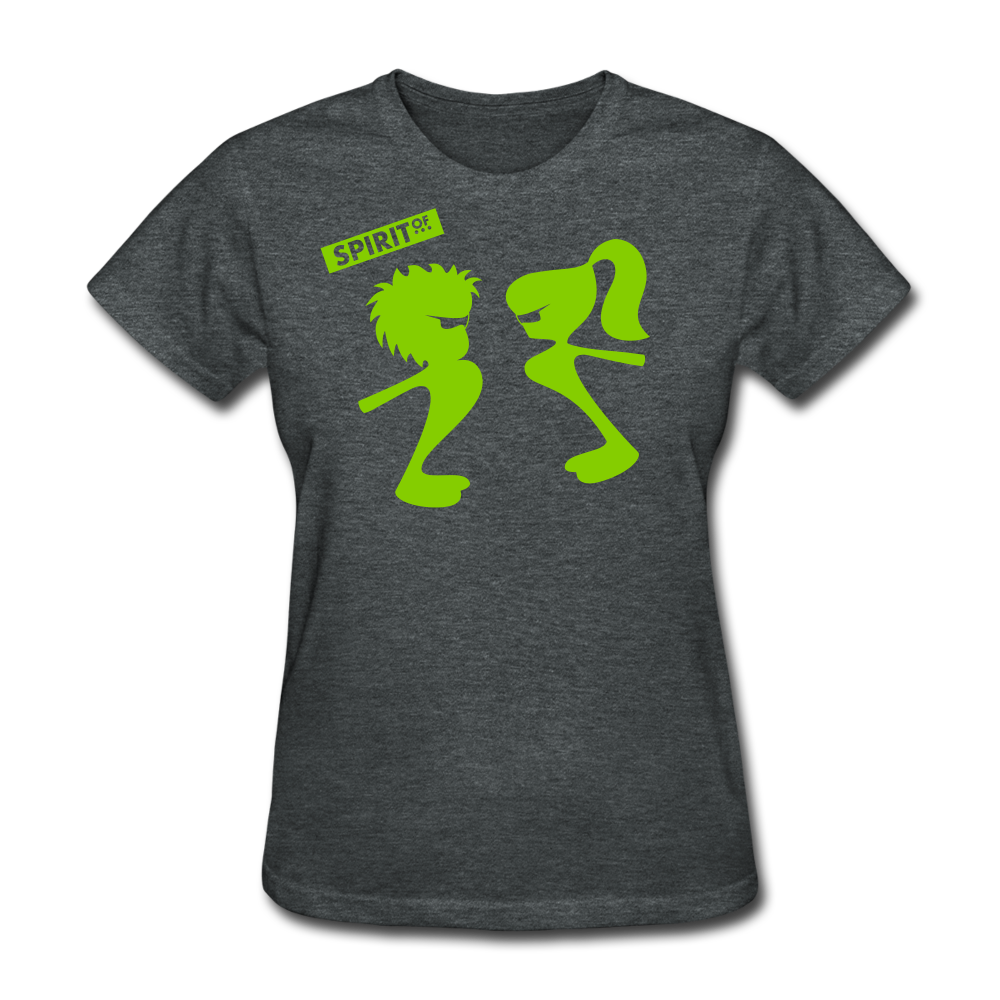 Women’s Gildan Heavy T-Shirt - gris oscuro jaspeado