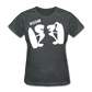 Women’s Gildan Heavy T-Shirt - gris oscuro jaspeado