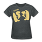 Women’s Gildan Heavy T-Shirt - gris oscuro jaspeado