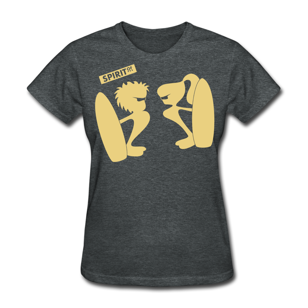 Women’s Gildan Heavy T-Shirt - gris oscuro jaspeado