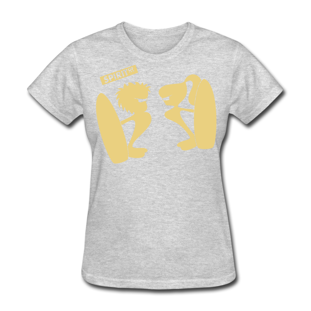 Women’s Gildan Heavy T-Shirt - gris jaspeado